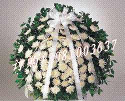 商品详细;白菊花、叶材、组合-柳编花篮